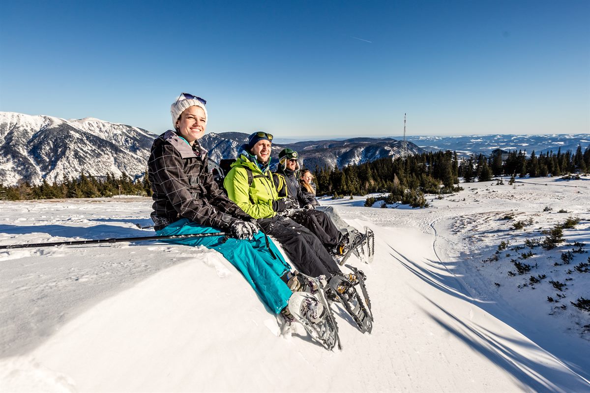 Schneeschuhwandern auf der Raxalpe