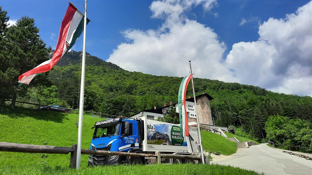 Branding Müllwagen Raxalpe