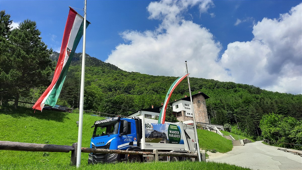 Branding Müllwagen Raxalpe